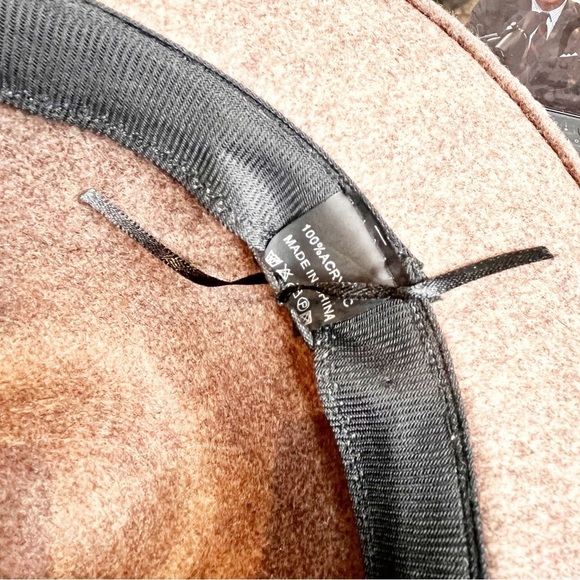 Wide Brim Fedora Belt Men Women Vintage Hats - Picture 3 of 3